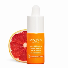 D.ot & Key 10% Vitamin C   E, 5% Niacinamide Serum | Vitamin C Serum For Glowing Skin | Fades Dark Spots | Vit C with Blood Orange & Pumpkin | For Uneven & Dull Skin | For All Skin Types | 30ml