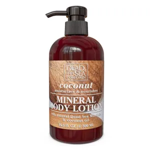 Dead Sea Collection Coconut Oil Body Lotion - Nourishing Moisturizer Body Lotion for Women and Men - Rejuvenating Hand and Body Care for Dry Skin 16.9 Fl. Oz.