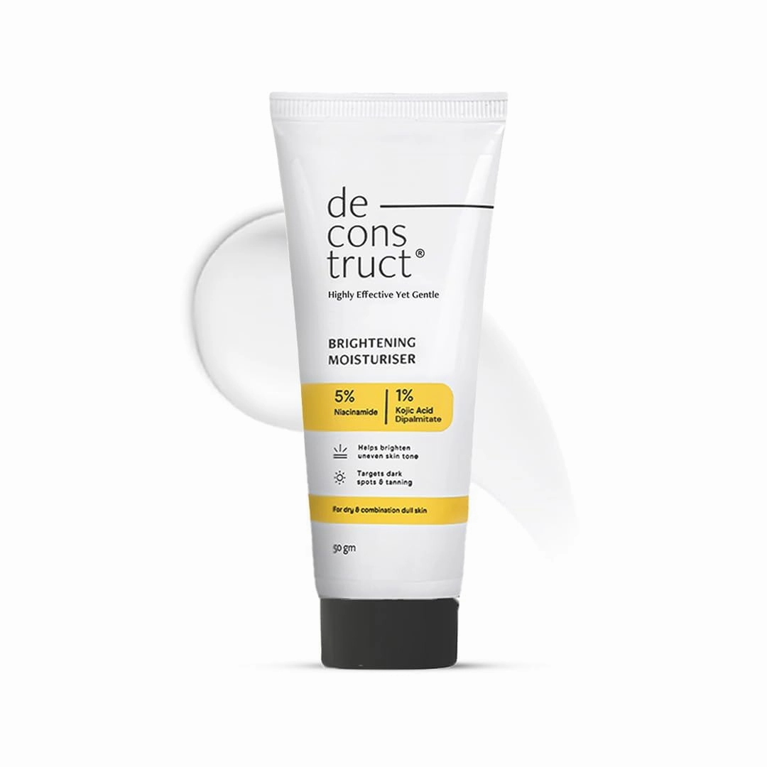 Deconstruct. Niacinamide Brightening Face Moisturizer| 5% Niacinamide   1% Kojic Acid   5% Vitamin C | For Dark Spots And Uneven Skin Tone | Brightens & Hydrates | 50 Gm