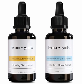 Derma ganika Vitamin C & Niacinamide Serum   Hyaluronic Acid Serum for Face & Neck