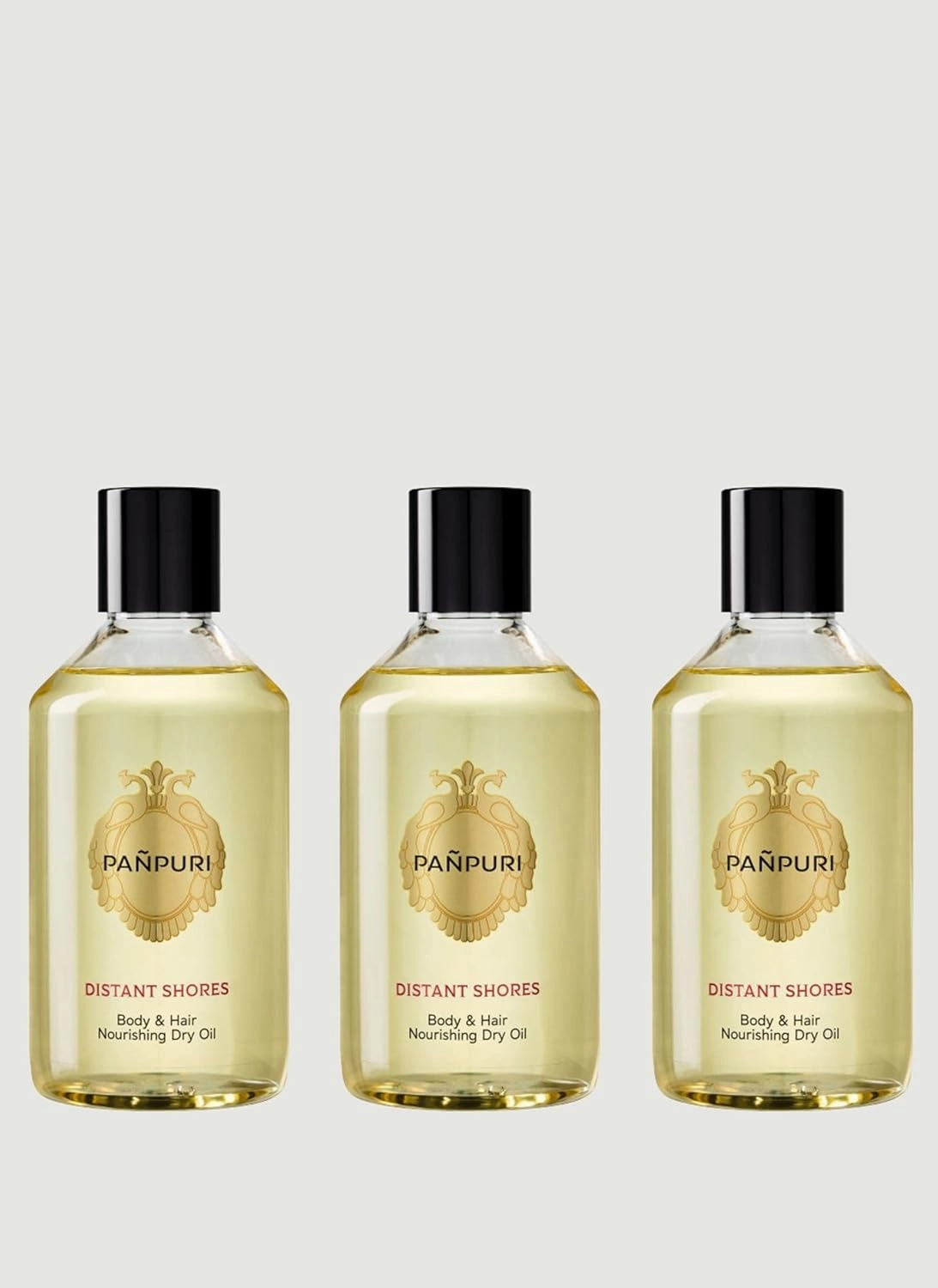 Distant Shores Body and Hair Nourishing Dry Oil 8.45 Fl Oz. (Pack of 3)