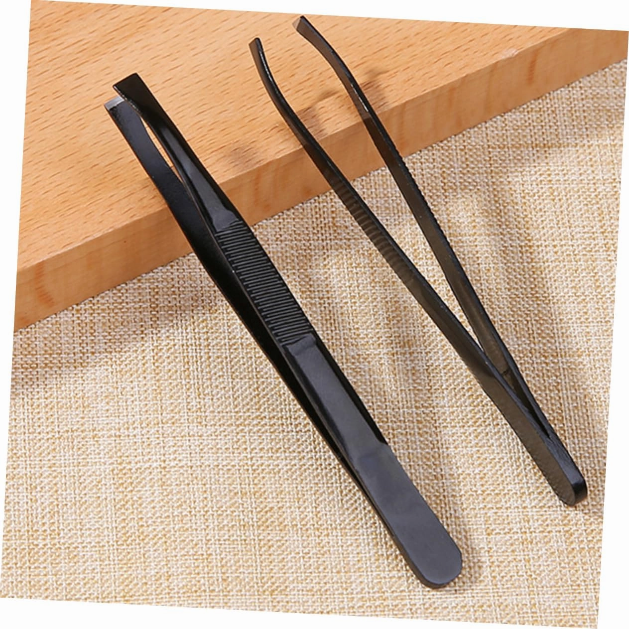 DOITOOL 12 Pcs Tweezers Pointed Eyebrow Clamp Makeup Accessories Eyebrow Clips Make up A206