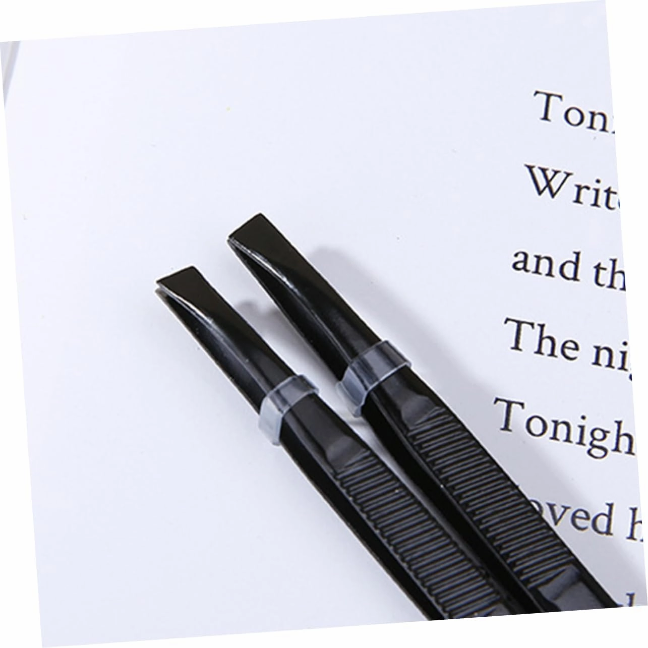 DOITOOL 12 Pcs Tweezers Pointed Eyebrow Clamp Makeup Accessories Eyebrow Clips Make up A206