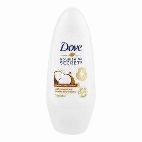 Dove Nourishing Secrets Anti-Perspirant Deodorant Roll-On, Coconut & Jasmine Flower Scent, 50ml