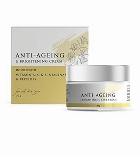 DT Anti Ageing & Brightening Cream with Niacinamide, Vitamin-A & C & Peptides | Minimizes Fine Lines & Wrinkles, Improve Collagen &...