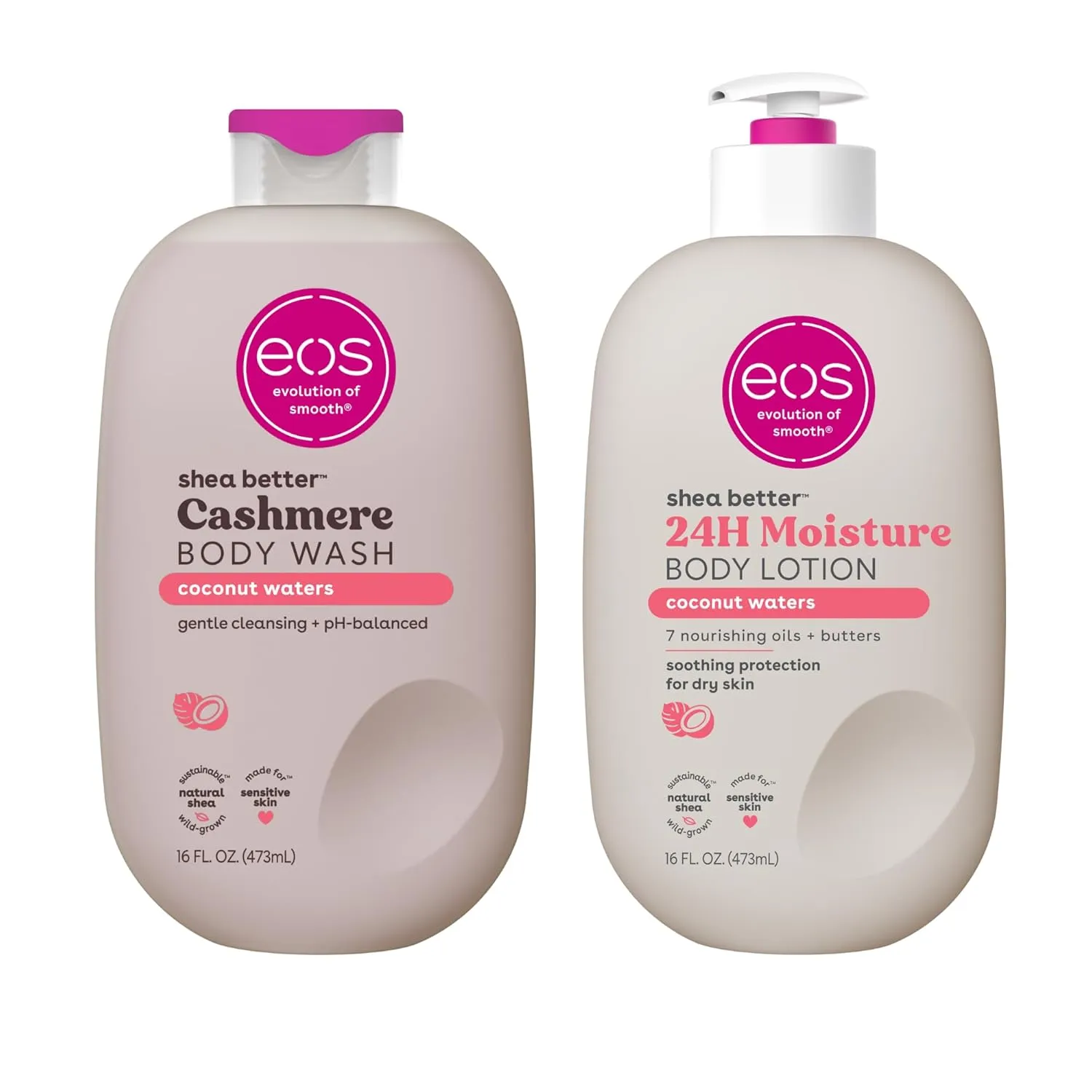 eos Shea Better Body Lotion  Body Wash, Coconut Waters