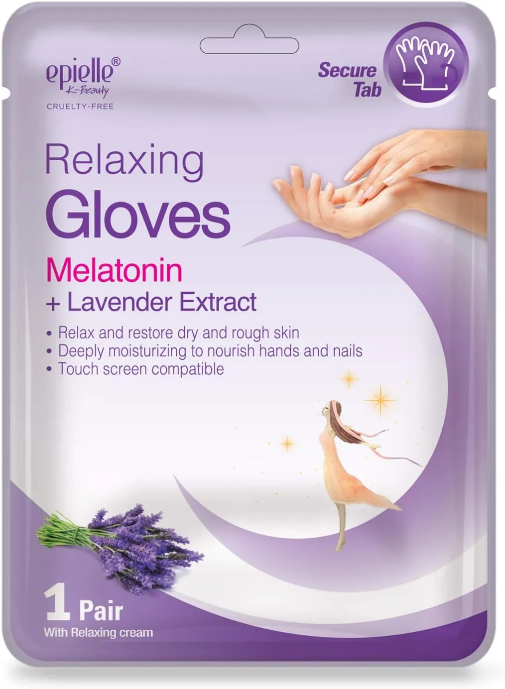 Epielle Nourishing Foot Masks, 6 Pairs Deep Moisturizing Socks with Hemp and Rosemary Extract, Korean Skincare, Spa Gifts (Relaxing Gloves 6-Pack)