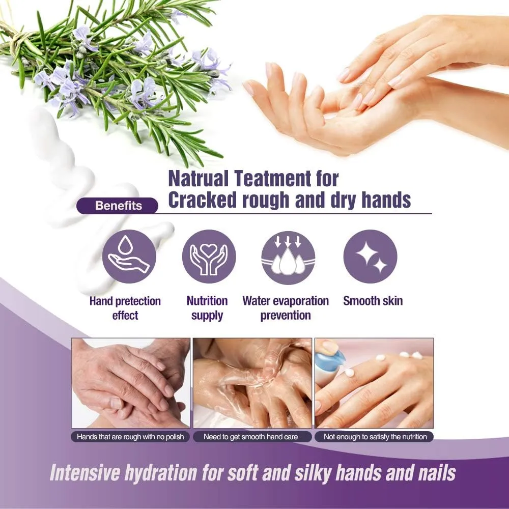 Epielle Nourishing Foot Masks, 6 Pairs Deep Moisturizing Socks with Hemp and Rosemary Extract, Korean Skincare, Spa Gifts (Relaxing Gloves 6-Pack)