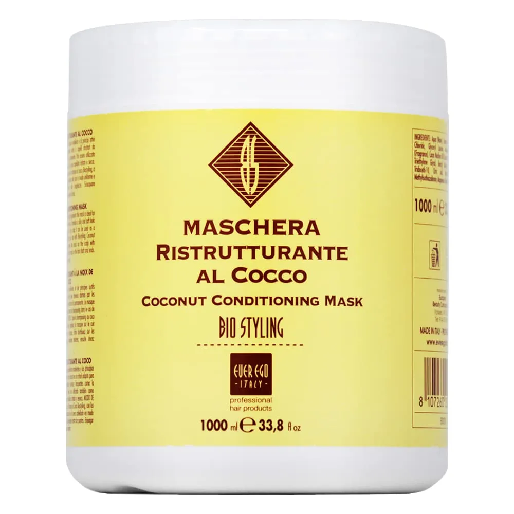 Ever Ego Al Cocco Coconut Conditioning Mask 33.8oz   Processing Cap (2 Packs)