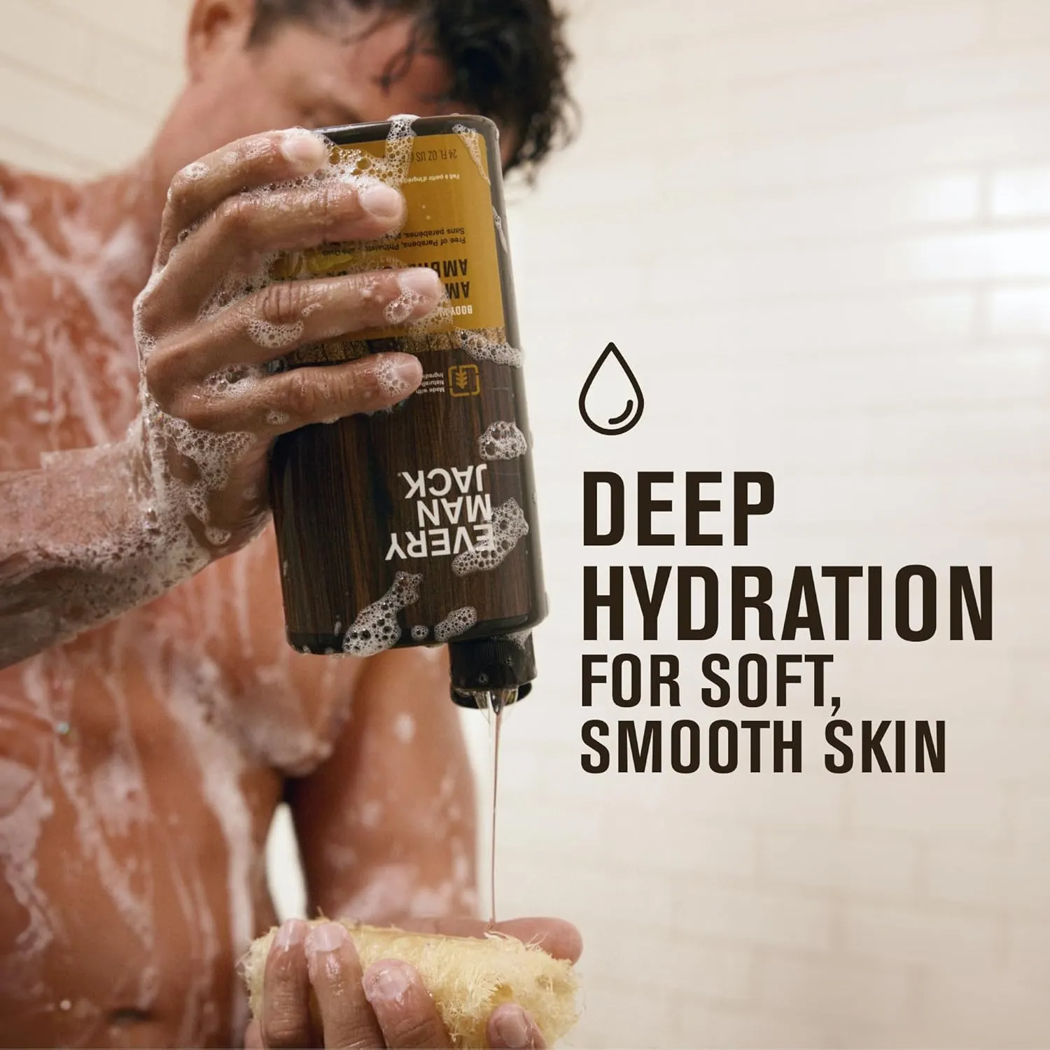 Every Man Jack Nourishing Citrus   Eucalyptus Mens Body Wash for All Skin Types - Naturally Derived Ingredients - Cleanse and Hydrate Skin with Coconut and Glycerin - 24 Fl Oz (2 Pack)