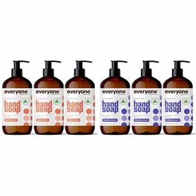 Everyone Hand Soap, 12.75 Ounce (Pack of 3) Bundle - Apricot Vanilla and Lavender Coconut Scents