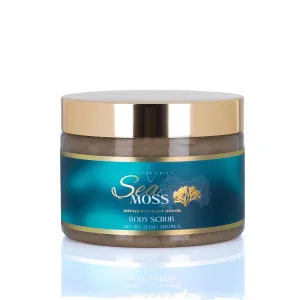 Exfoliating Sugar Body Scrub, Nourishing and Brightening Skincare Formula for Smooth, Radiant Skin, Hydrates & Revitalizes All Skin Type, 12 oz (12 OZ, Sea Moss)