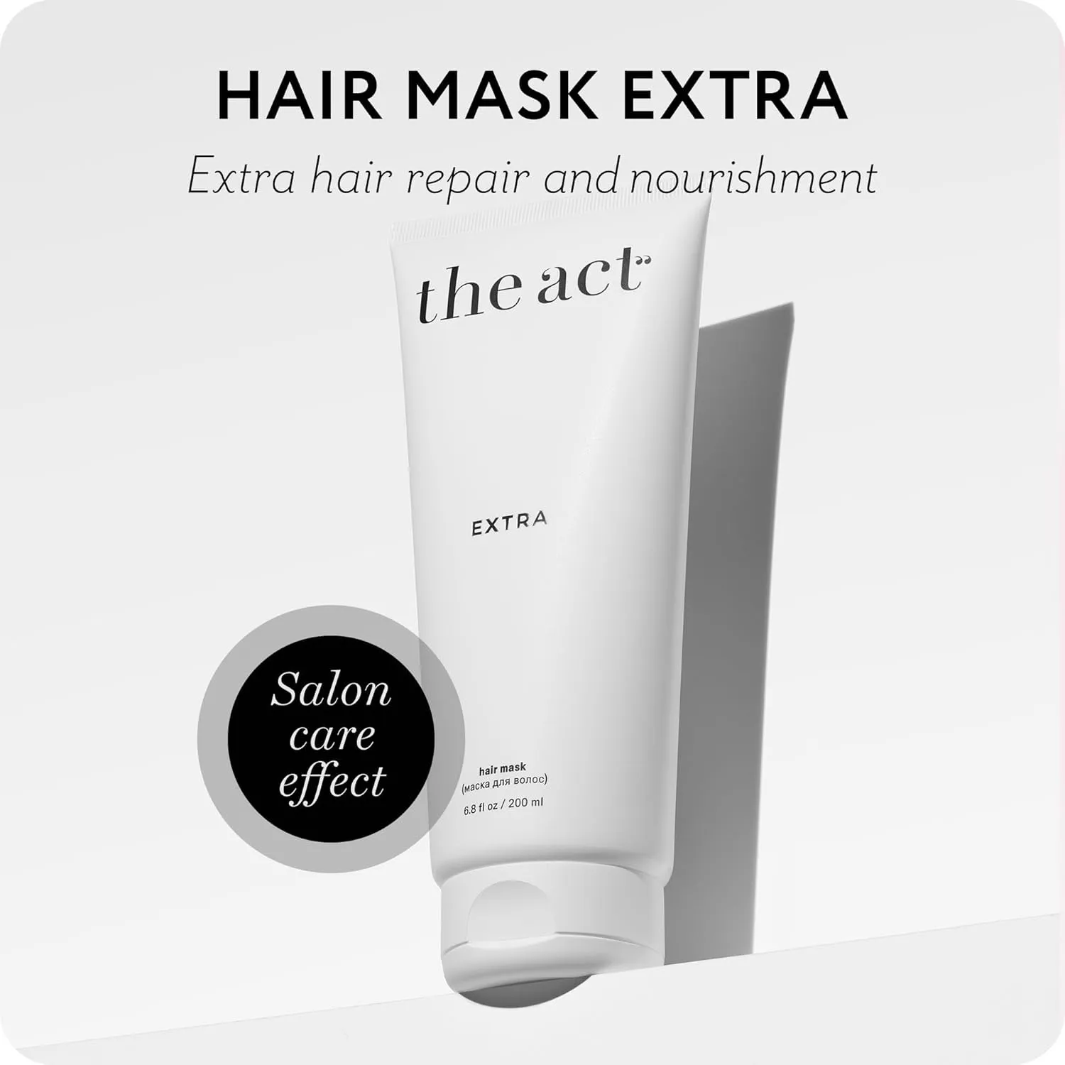 Extra Nourishing Hair Mask with Argan Oil, Coconut Oil, Hyaluronic Acid - Intense Hydration, Repair for All Hair Types - Ideal for Curly and Damaged Hair - 6.8 Fl oz