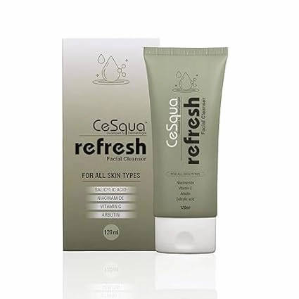 Face Wash Cleanser | With Niacinamide, Vitamin C & Alpha Arbutin | Oil Control, Skin Brightening, and Hydration | for Women & Men | for all, Acne-Prone Skin, 120ml
