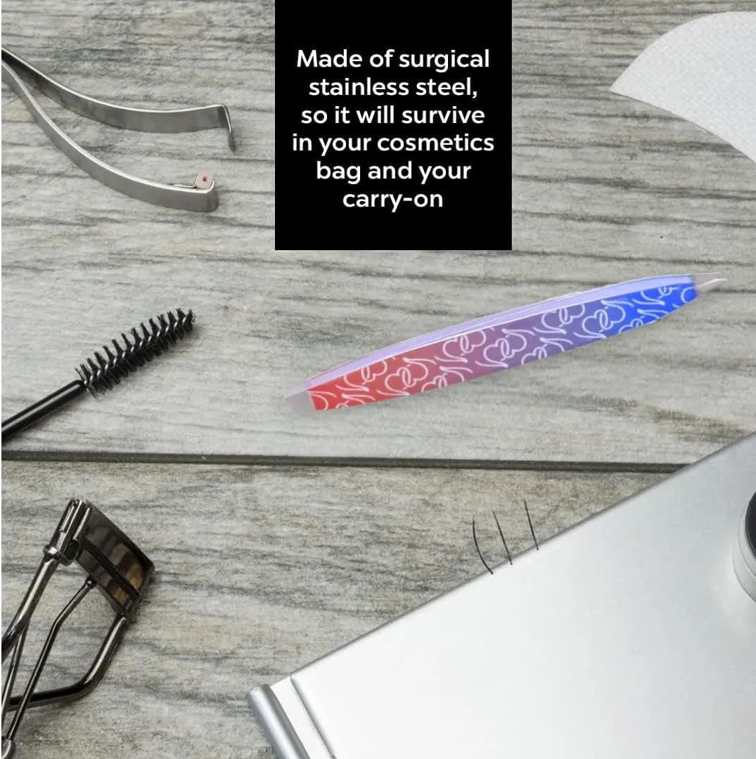 F.A.R.A.H Z-Tweeze Professional Stainless Steel Dual Ended Precision Tweezers - Heart Collection (Two Hearts As One)