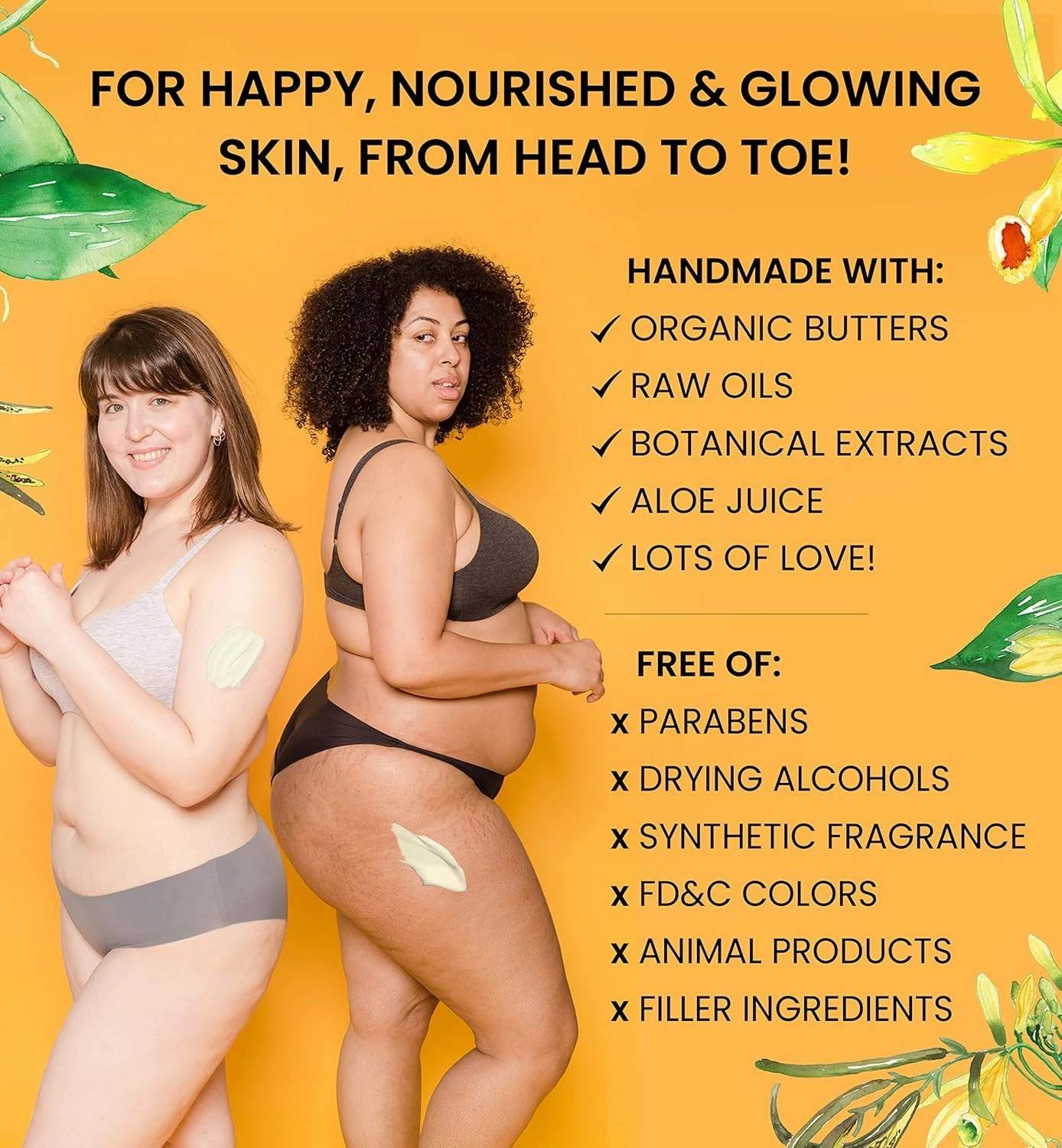 Farm Fresh Berries 100% Natural & Vegan Raw Nourishment Body Butter - Cocoa, Shea & Mango Butter - Rich, Quick Absorbing Moisturizer For Full Body, Hands & Feet - Handmade, Cruelty Free, with Organics