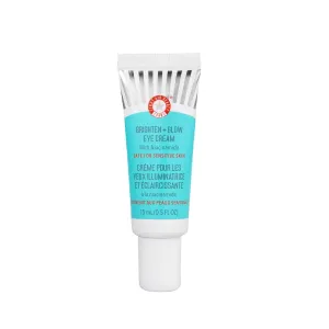 First Aid Beauty - Brighten   Glow Eye Cream with Niacinamide, Gives Skin an Instant Glow and Hydrates to Gradually Brighten & Help Reduce Appearance of Dark Circles, Safe for Sensitive Skin, 0.5 oz