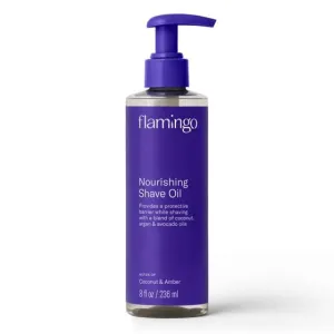 Fla-mingo* Nourishing Shave Oil for Women, Coconut and Amber Scent, 8 oz (pack of 1)