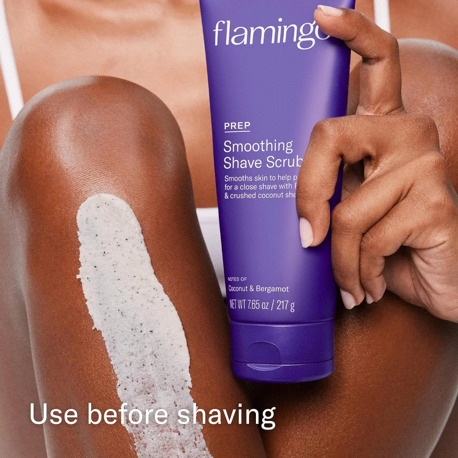 Flamingo 3-Step Shave Set for Women - Smoothing Prep Scrub, Nourishing Oil, and Soothing Post Serum - Glow Collection