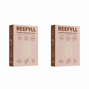 Foaming Hand Soap 5 Refill Tablets, Dissolvable Plastic Free Hand Wash Pods, Just Add Water to Transform to Velvety Foam, Tropical Coconut Scent Duo Pack