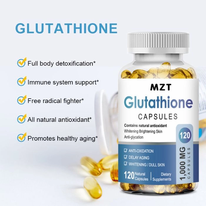 Glutathione Softgels 1000MG Natural Anti-Aging Skin Whitening