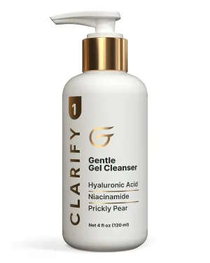Groomie Gentle Gel Cleanser for Face - Gentle Facial Cleanser Hydrates & Strengthens Skins Barrier - Niacinamide Helps Reduce Redness & Irritation for Sensitive Skin - Moisturizing Face Wash