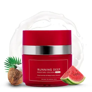 GT Moisture Cocoon Creme | Lightweight Moisturizing Cream | Niacinamide, Watermelon & Coconut Water Extract | Soothes, Firms & Adds Glow | Non-Sticky | For Dry to Normal Skin Types | 50 gm