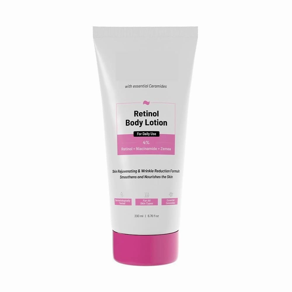 GT Anti-Aging Body Lotion with 4% Retinol, Niacinamide & Zemea | Skin Brightening Lotion | Body Lotion for Dry & Oily Skin | Fights Visible Signs Of Aging | Nourshes Skin 200ml