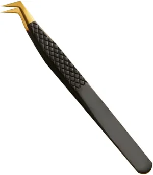 Hair Removal Tweezers 1Pc High Precision Stainless Steel Eyelash Tweezers for Eyelash Extension Grafting Anti Static Tweezers False Eyelashes and Tool