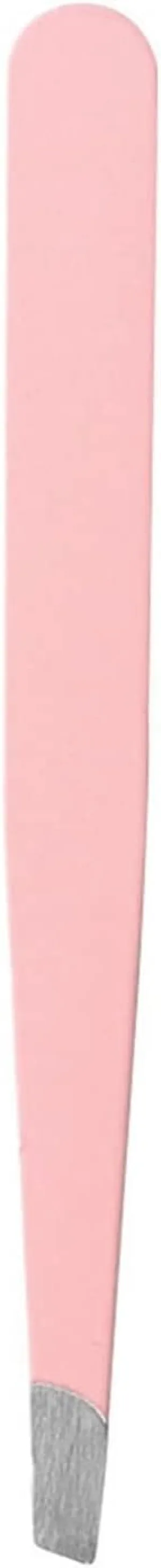 Hair Removal Tweezers Professional Eyebrow Tweezers Stainless Steel Point Tip/Slant Tip/Flat Tip Hair Removal Makeup Tool Kit Tweezers(Pink01) (Pink01)