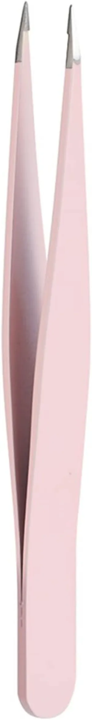 Hair Removal Tweezers Professional Eyebrow Tweezers Stainless Steel Point Tip/Slant Tip/Flat Tip Hair Removal Makeup Tool Kit Tweezers(Pink01) (Pink02)