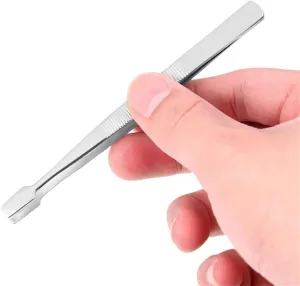 Hair Removal Tweezers Tweezers Stainless Steel Stamps Collector Tools Flat Tweezers Flat Head Tweezers Stamp Collecting Tweezers Flat Tip