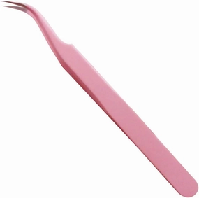 Hair Removal Tweezers Colored hand account tweezers pointed elbow manual practical hand account tool sticker tape special small clip(Large)