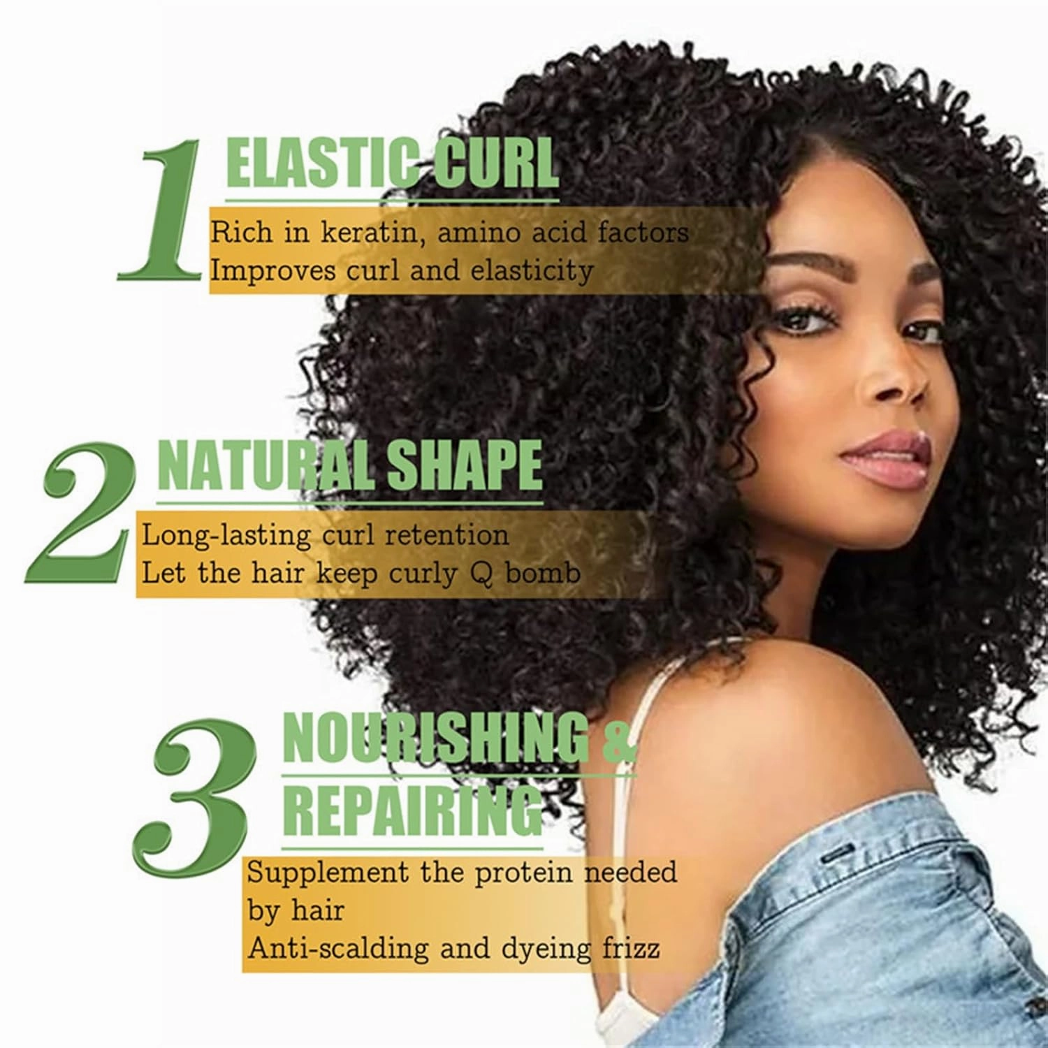 Hairhalo Curl Defining Cream, Hair Halo Curl Defining Cream, Curl Defining Cream, Curl Cream for Curly Hair Anti Frizz, Moisturizing, Smoothing for Curly & Wavy Hair (1, 2Pcs)