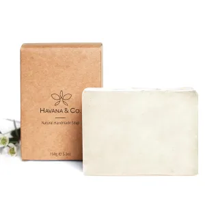 Havana & Co. Natural Coconut Soap Bars pack 4 bars Handmade Vegan Moisturizing Soap, All Skin Coconut Wash For Women And Men, Homemade Face Hand Wash Cold-Pressed Popular Scents