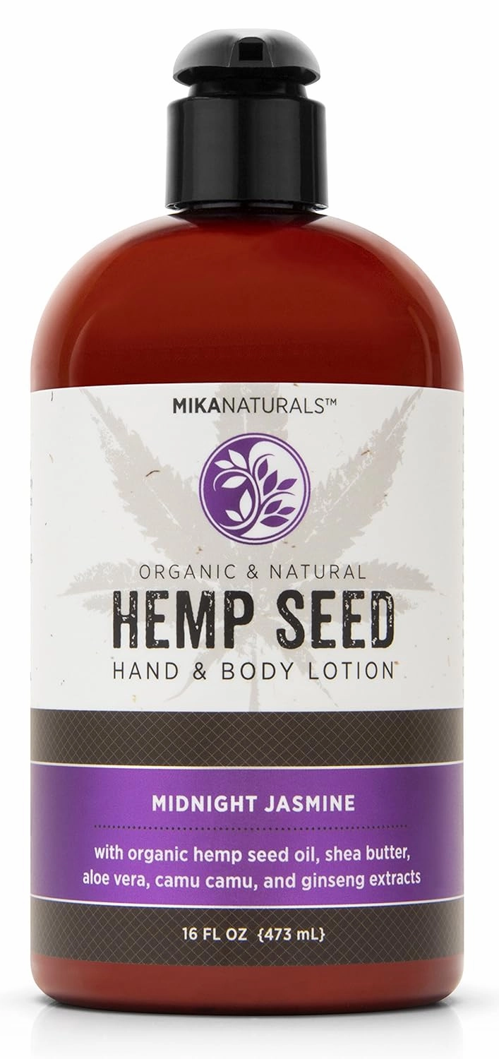 Hemp Seed Hand & Body Lotion (Midnight Jasmine), 16 fl. oz.