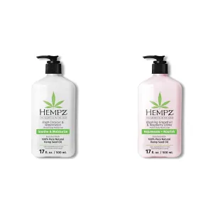 Hempz Body Lotion Coconut Watermelon & Grapefruit Raspberry Moisturizing Creams