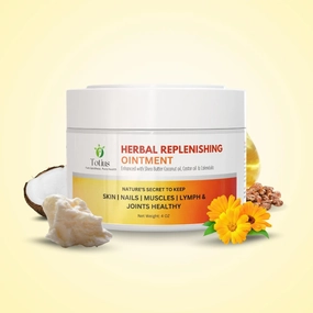 Herbal Replenishing Ointment with Shea Butter, Coconut Oil, Castor Oil, Calendula - 4 oz