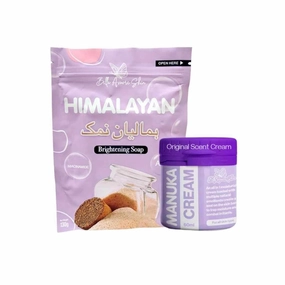 Himalayan Soap & Manuka Cream (Original Scent), 1 Count (Pack of 2)