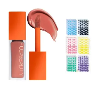 H.U.D.A BEAUTY #FAUXFILTER Under Eye Color Corrector 0.3 oz / 9 mL (Lychee, 0.3 oz / 9 ml)   Bonus Acne Patch (36 Pieces)