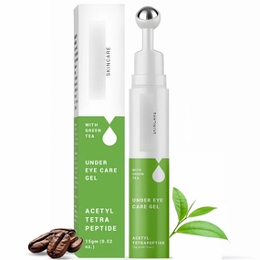 I.NDEEKOS Under Eye Gel Cream Reduces Dark Circles, Puffiness, Dryness, Wrinkles, and Fine Lines, Glow Booster, With Caffeine and Green Tea,For All Skin Types-15gms Vegan