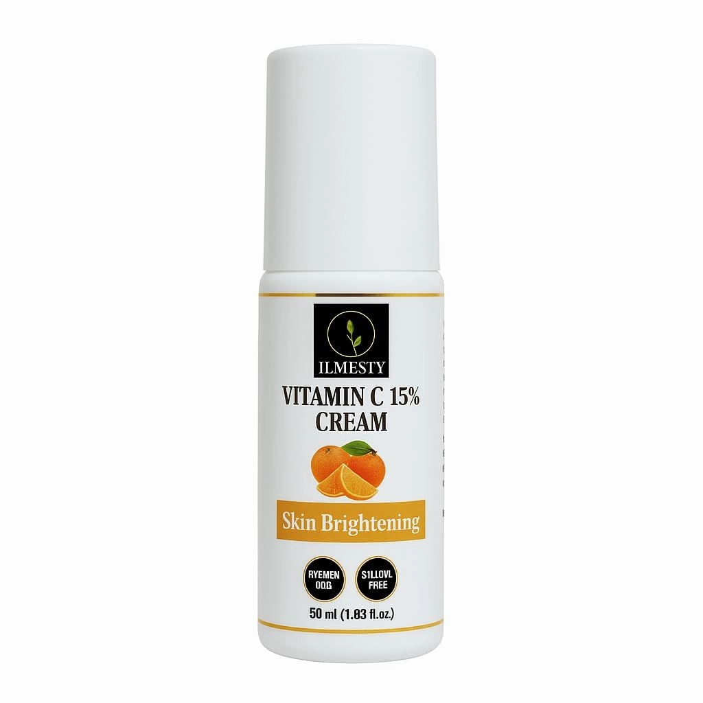 ILMESTY Vitamin C 15% Face Cream With Rice Water & Niacinamide For Skin Brightening 50ml | For All Skin Types