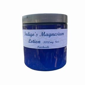 Indigo's Magnesium Lotion 1000mg (8oz, Patchouli)