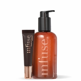 Infuse Under Eye Cream Anti Aging & Foaming Facial Cleanser For Woman & Man For Mature Skin Hydrating Niacinamide