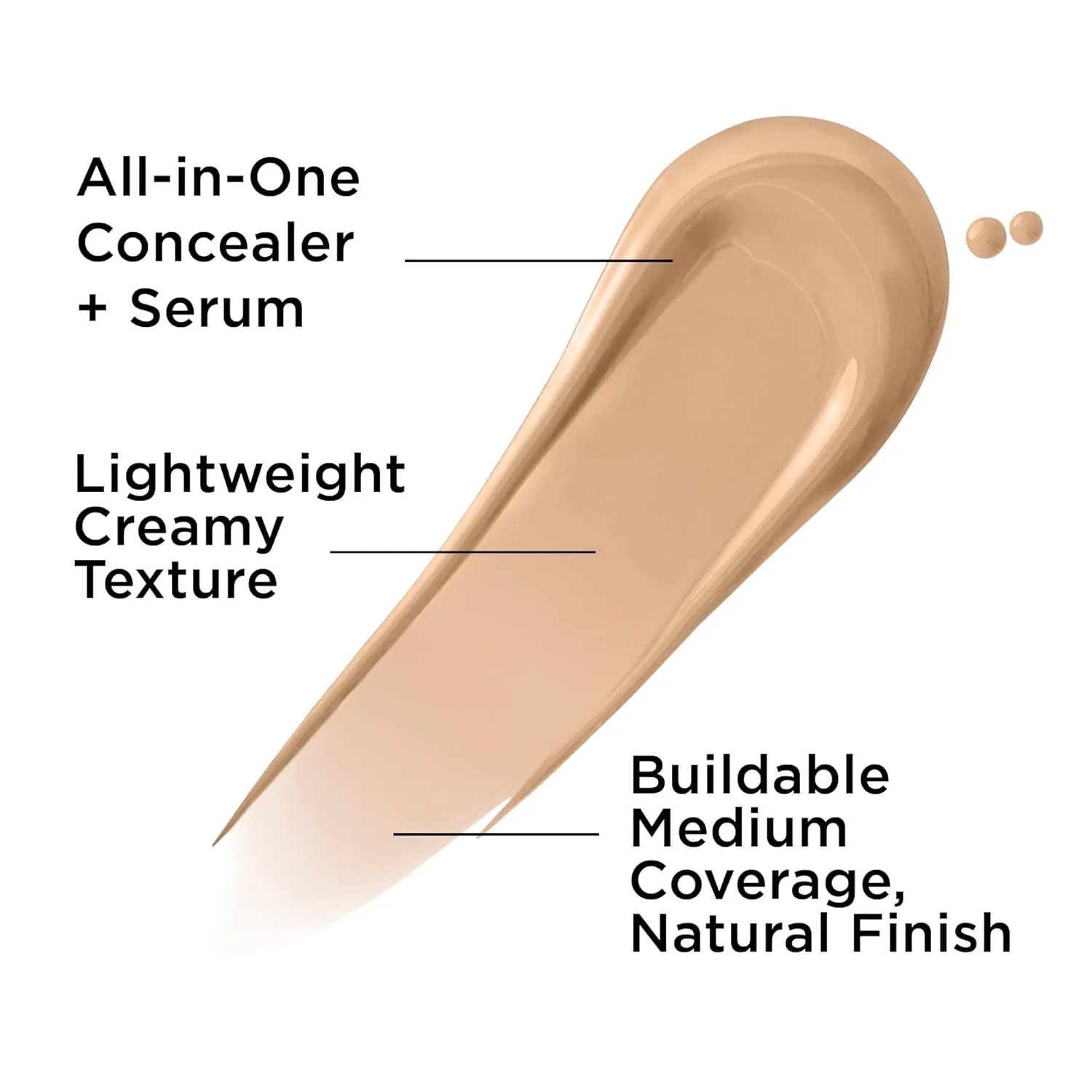 IT Cosmetics Bye Bye Dark Spots Concealer   Brightening Serum – 2% Niacinamide, Hyaluronic Acid & Caffeine - Medium Coverage, Natural Finish, All Skin Types - 0.22 fl oz