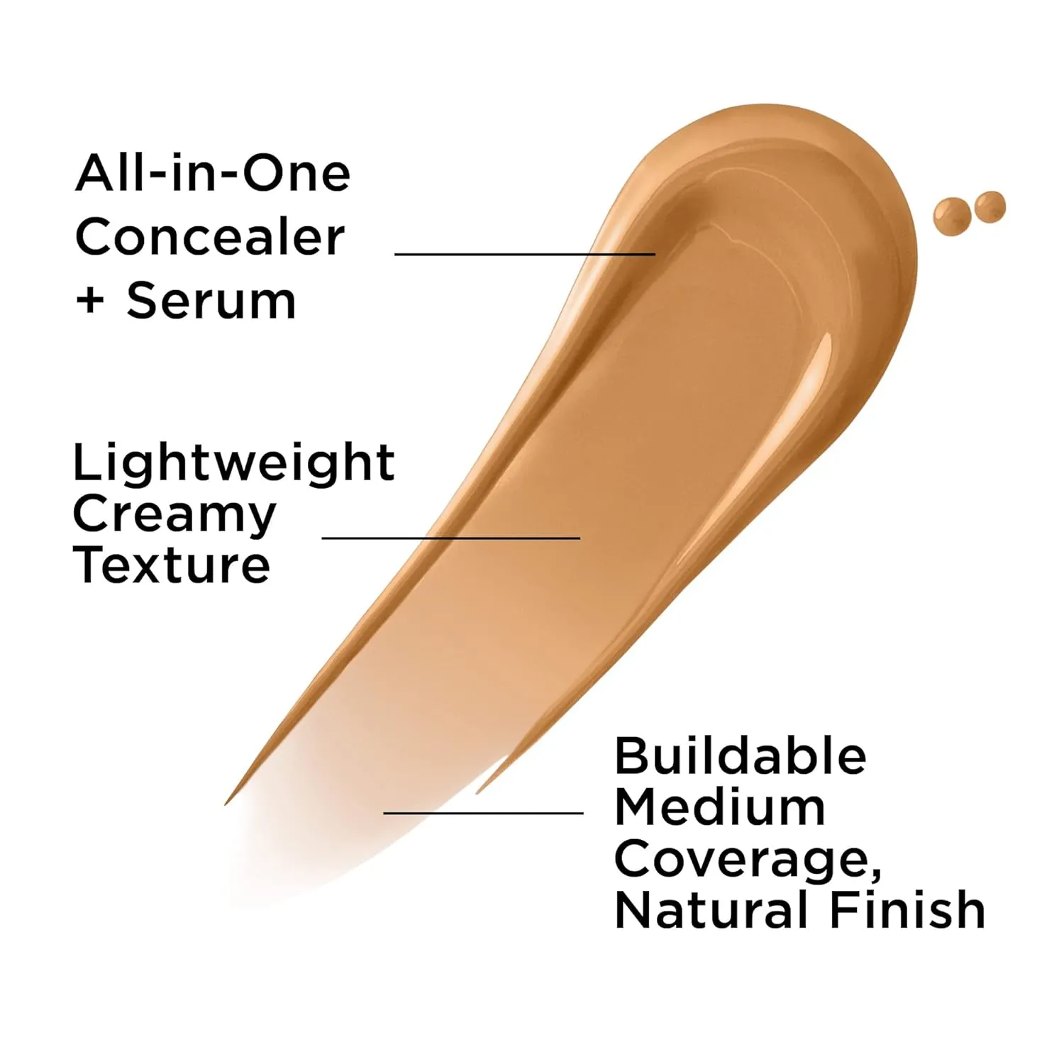 IT Cosmetics Bye Bye Dark Spots Concealer   Brightening Serum – 2% Niacinamide, Hyaluronic Acid & Caffeine - Medium Coverage, Natural Finish, All Skin Types - 0.22 fl oz