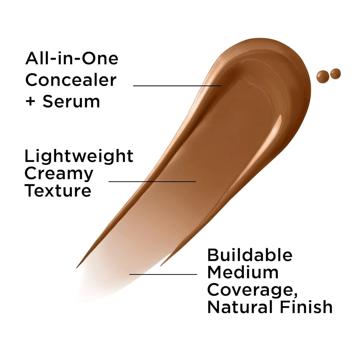 IT Cosmetics Bye Bye Dark Spots Concealer   Brightening Serum – 2% Niacinamide, Hyaluronic Acid & Caffeine - Medium Coverage, Natural Finish, All Skin Types - 0.22 fl oz