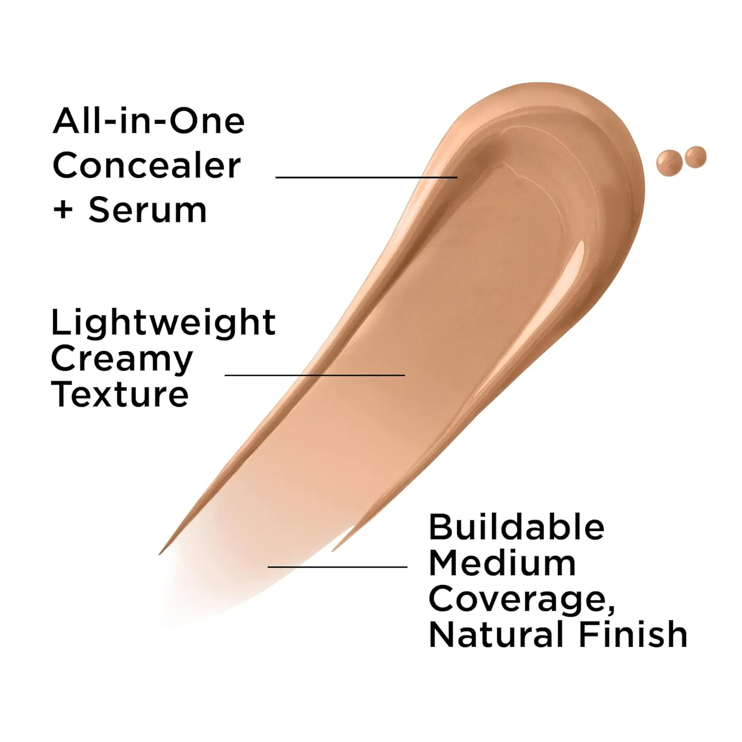 IT Cosmetics Bye Bye Dark Spots Concealer   Brightening Serum – 2% Niacinamide, Hyaluronic Acid & Caffeine - Medium Coverage, Natural Finish, All Skin Types - 0.22 fl oz