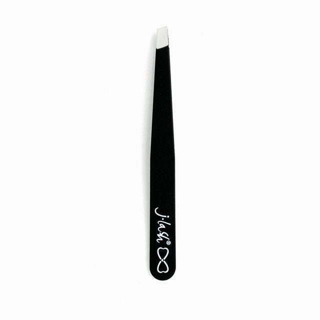 J-lash Slant Tip Tweezers - Black