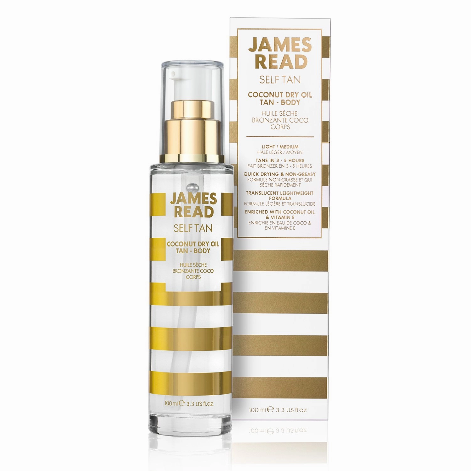 James Read Tan Coconut Dry Oil Tan, 100 ml.